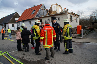 Boeblingen: Beschaedigte Gasleitung durch Abrissarbeiten